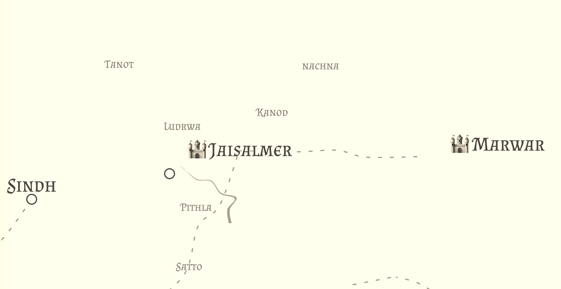 Historical Map of Pithla Location